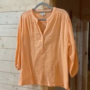 LOFT Light Orange Blouse
